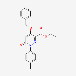 Ethyl 1-(4-methylphenyl)-6-oxo-4-phenylmethoxypyridazine-3-carboxylate
