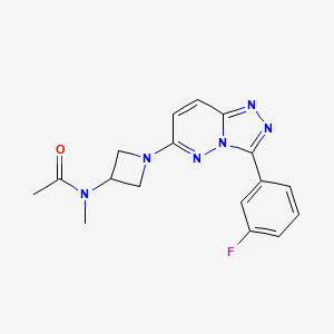 molecular formula C17H17FN6O B2821773 N-{1-[3-(3-fluorophenyl)-[1,2,4]triazolo[4,3-b]pyridazin-6-yl]azetidin-3-yl}-N-methylacetamide CAS No. 2379951-71-8