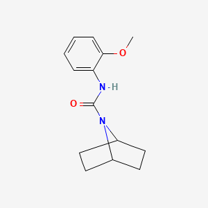 molecular formula C14H18N2O2 B2821781 (1s,4s)-N-(2-methoxyphenyl)-7-azabicyclo[2.2.1]heptane-7-carboxamide CAS No. 2320884-84-0