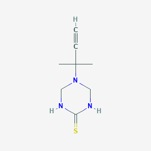 molecular formula C8H13N3S B2821784 5-(2-Methylbut-3-yn-2-yl)-1,3,5-triazinane-2-thione CAS No. 218156-64-0