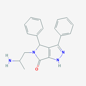 5-(2-Aminopropyl)-3,4-diphenyl-1,4-dihydropyrrolo[3,4-c]pyrazol-6-one