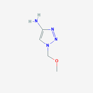 molecular formula C4H8N4O B2821806 1-(Methoxymethyl)-1H-1,2,3-triazol-4-amine CAS No. 1428960-88-6