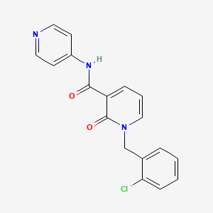 molecular formula C18H14ClN3O2 B2821813 1-(2-chlorobenzyl)-2-oxo-N-(pyridin-4-yl)-1,2-dihydropyridine-3-carboxamide CAS No. 899991-49-2