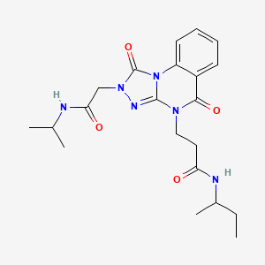 2-(7-benzyl-2-methyl-4-oxo-5,6,7,8-tetrahydropyrido[3,4-d]pyrimidin-3(4H)-yl)-N-(4-bromophenyl)acetamide