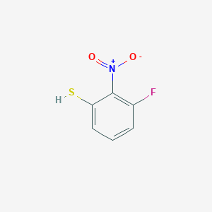 molecular formula C6H4FNO2S B2821821 3-Fluoro-2-nitrobenzenethiol CAS No. 1823014-60-3