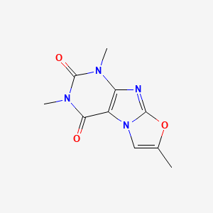 molecular formula C10H10N4O3 B2821827 1,3,7-trimethyloxazolo[2,3-f]purine-2,4(1H,3H)-dione CAS No. 899997-16-1