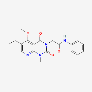 2-(6-ethyl-5-methoxy-1-methyl-2,4-dioxo-1,2-dihydropyrido[2,3-d]pyrimidin-3(4H)-yl)-N-phenylacetamide