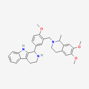 1-{3-[(6,7-dimethoxy-1-methyl-3,4-dihydroisoquinolin-2(1H)-yl)methyl]-4-methoxyphenyl}-2,3,4,9-tetrahydro-1H-beta-carboline