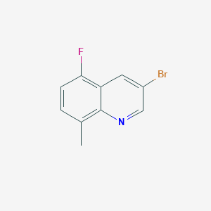 molecular formula C10H7BrFN B2821850 3-Bromo-5-fluoro-8-methylquinoline CAS No. 1889964-77-5