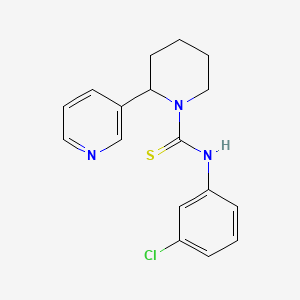 molecular formula C17H18ClN3S B2821864 N-(3-氯苯基)-2-(吡啶-3-基)哌啶-1-甲硫酰胺 CAS No. 399002-86-9