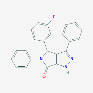 4-(3-fluorophenyl)-3,5-diphenyl-4,5-dihydropyrrolo[3,4-c]pyrazol-6(1H)-one