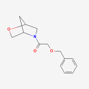 molecular formula C14H17NO3 B2821877 2-(Benzyloxy)-1-(2-oxa-5-azabicyclo[2.2.1]heptan-5-yl)ethanone CAS No. 2034612-22-9