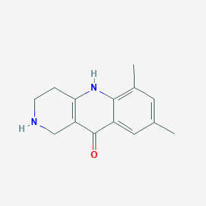 molecular formula C14H16N2O B2821878 6,8-Dimethyl-2,3,4,5-tetrahydro-1H-benzo[b][1,6]naphthyridin-10-one CAS No. 1521168-79-5