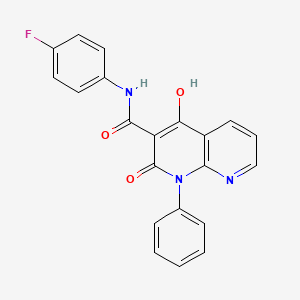 N-(4-fluorophenyl)-4-hydroxy-2-oxo-1-phenyl-1,2-dihydro-1,8-naphthyridine-3-carboxamide