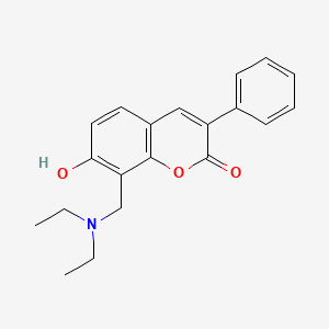 molecular formula C20H21NO3 B2821888 8-[(二乙基氨基)甲基]-7-羟基-3-苯基-2H-香豆素-2-酮 CAS No. 853749-45-8