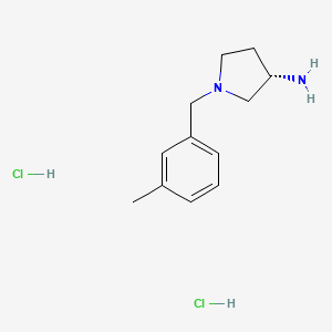 molecular formula C12H20Cl2N2 B2821906 (S)-1-(3-甲基苯基)吡咯啉-3-胺二盐酸盐 CAS No. 169452-13-5