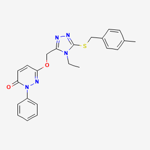 6-({4-ethyl-5-[(4-methylbenzyl)sulfanyl]-4H-1,2,4-triazol-3-yl}methoxy)-2-phenyl-3(2H)-pyridazinone