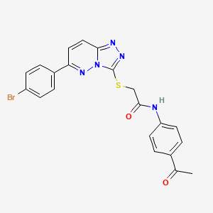 N-(4-acetylphenyl)-2-{[6-(4-bromophenyl)-[1,2,4]triazolo[4,3-b]pyridazin-3-yl]sulfanyl}acetamide