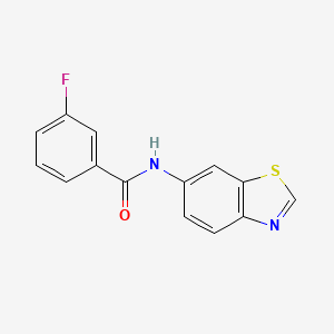 N-(benzo[d]thiazol-6-yl)-3-fluorobenzamide