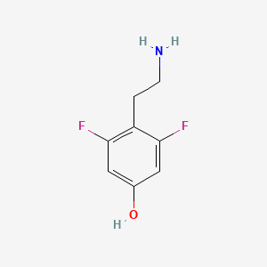 molecular formula C8H9F2NO B2821936 4-(2-Aminoethyl)-3,5-difluorophenol CAS No. 751440-47-8
