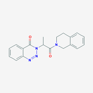 3-(1-(3,4-dihydroisoquinolin-2(1H)-yl)-1-oxopropan-2-yl)benzo[d][1,2,3]triazin-4(3H)-one