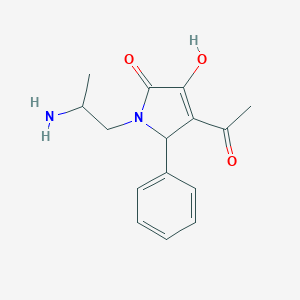 molecular formula C15H18N2O3 B282196 4-acetyl-1-(2-aminopropyl)-3-hydroxy-5-phenyl-1,5-dihydro-2H-pyrrol-2-one 