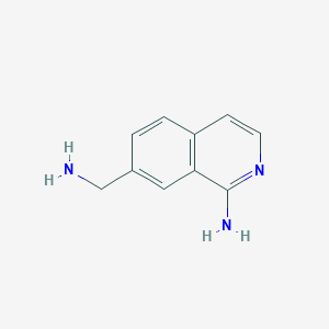 molecular formula C10H12ClN3 B2821963 1-Amino-7-isoquinolinemethanamine CAS No. 215454-26-5