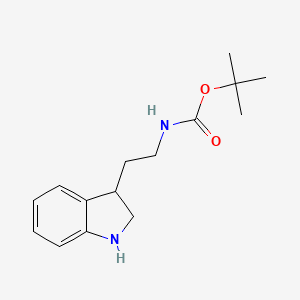 tert-butyl N-[2-(2,3-dihydro-1H-indol-3-yl)ethyl]carbamate