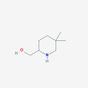 molecular formula C8H17NO B2821966 (5,5-Dimethylpiperidin-2-yl)methanol CAS No. 2031260-64-5
