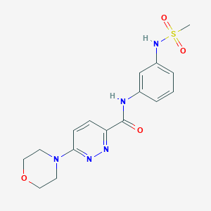 N-(3-(methylsulfonamido)phenyl)-6-morpholinopyridazine-3-carboxamide