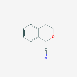 molecular formula C10H9NO B2821983 3,4-dihydro-1H-2-benzopyran-1-carbonitrile CAS No. 13328-80-8