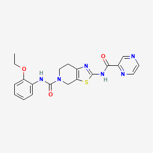 N-(2-ethoxyphenyl)-2-(pyrazine-2-carboxamido)-6,7-dihydrothiazolo[5,4-c]pyridine-5(4H)-carboxamide