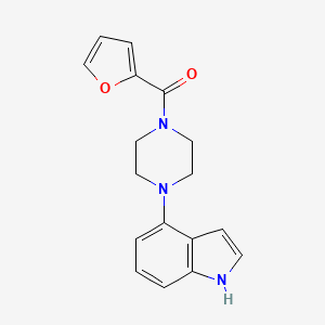 molecular formula C17H17N3O2 B2822027 furan-2-yl-[4-(1H-indol-4-yl)piperazin-1-yl]methanone CAS No. 256458-55-6