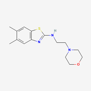 5,6-dimethyl-N-(2-morpholinoethyl)benzo[d]thiazol-2-amine