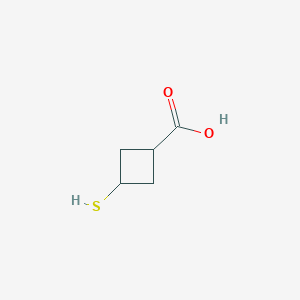 molecular formula C5H8O2S B2822061 3-Sulfanylcyclobutane-1-carboxylic acid CAS No. 2387168-32-1