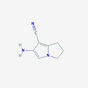 6-amino-2,3-dihydro-1H-pyrrolizine-7-carbonitrile