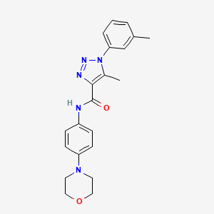 5-methyl-N-(4-morpholinophenyl)-1-(m-tolyl)-1H-1,2,3-triazole-4-carboxamide