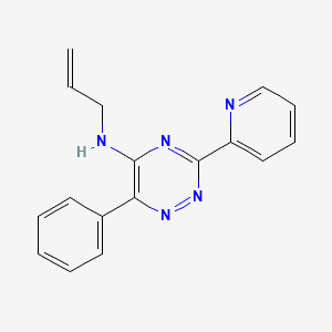 molecular formula C17H15N5 B2822070 N-allyl-6-phenyl-3-(2-pyridinyl)-1,2,4-triazin-5-amine CAS No. 866130-94-1