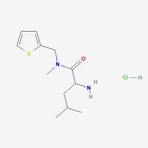 2-amino-N,4-dimethyl-N-(thiophen-2-ylmethyl)pentanamide hydrochloride