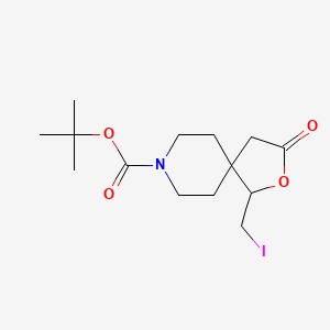 Tert-butyl 1-(iodomethyl)-3-oxo-2-oxa-8-azaspiro[4.5]decane-8-carboxylate