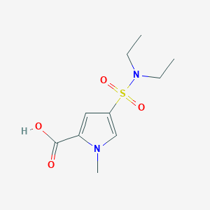 molecular formula C10H16N2O4S B2822097 4-(二乙基磺酰氨基)-1-甲基-1H-吡咯-2-甲酸 CAS No. 875160-39-7