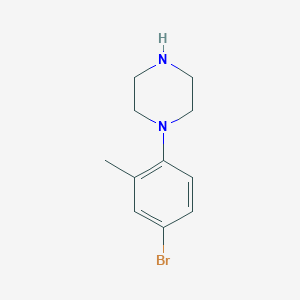 molecular formula C11H15BrN2 B2822100 1-(4-溴-2-甲基苯基)哌嗪 CAS No. 501903-60-2