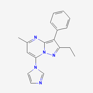2-ethyl-7-(1H-imidazol-1-yl)-5-methyl-3-phenylpyrazolo[1,5-a]pyrimidine