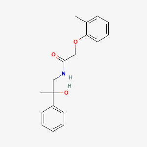 molecular formula C18H21NO3 B2822121 N-(2-hydroxy-2-phenylpropyl)-2-(2-methylphenoxy)acetamide CAS No. 1351644-10-4