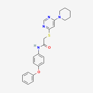 N-(4-phenoxyphenyl)-2-[(6-piperidin-1-ylpyrimidin-4-yl)thio]acetamide