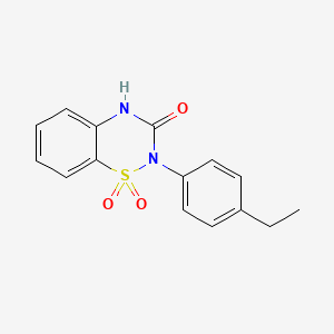 2-(4-ethylphenyl)-2H-1,2,4-benzothiadiazin-3-ol 1,1-dioxide
