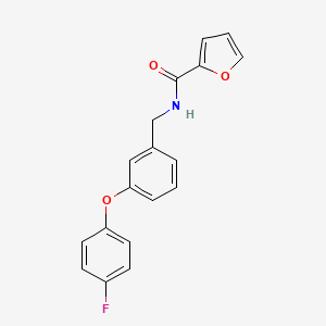 molecular formula C18H14FNO3 B2822133 N-(3-(4-fluorophenoxy)benzyl)furan-2-carboxamide CAS No. 1207009-36-6