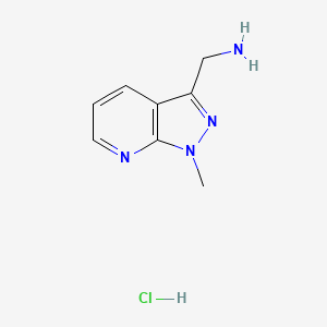 (1-Methyl-1H-pyrazolo[3,4-b]pyridin-3-yl)methanamine hydrochloride