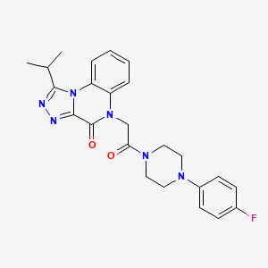 5-{2-[4-(4-fluorophenyl)piperazin-1-yl]-2-oxoethyl}-1-isopropyl[1,2,4]triazolo[4,3-a]quinoxalin-4(5H)-one