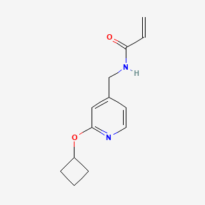 N-[(2-Cyclobutyloxypyridin-4-yl)methyl]prop-2-enamide
